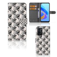 OPPO A76 | A96 | Telefoonhoesje | Met pasjeshouder | Salamander Grey
