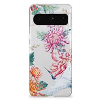 Google Pixel 8 Pro | TPU Hoesje | Bird Flowers