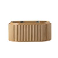 Wastafelonderkast BWS Benthe 1 Lade Greeploos Soft Close 99x42x52,5 cm Naturel Eiken