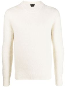 TOM FORD pull en laine à col rond - Blanc