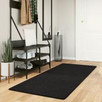 VidaXL Vloerkleed huarte laagpolig zacht wasbaar 80x200 cm zwart