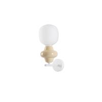 Lyora WandlampClio geel keramiek met wit glas - 9009125
