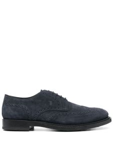 Tod's richelieus en daim - Bleu