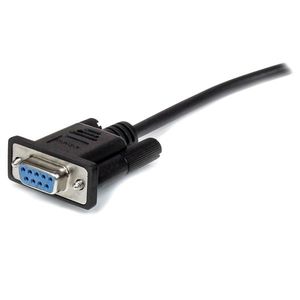 StarTech.com Zwarte straight-through DB9 RS232 seriële kabel M/F 1 m