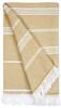 The One Towelling TH1400 Recycled Hamam Towel - Beige - 100 x 180 cm