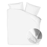 Dekbedovertrek Lyocell - (x240 cm) - Wit Percale katoen - Dessin: Effen - Yellow Suites - Dekbed-Discounter.nl