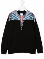 Marcelo Burlon County Of Milan Kids sweat à imprimé ailes - Noir
