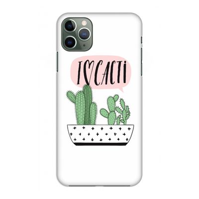 I love cacti: Volledig geprint iPhone 11 Pro Max Hoesje