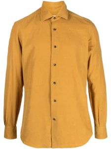 Mazzarelli chemise en coton à manches longues - Jaune