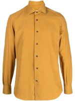 Mazzarelli chemise en coton à manches longues - Jaune