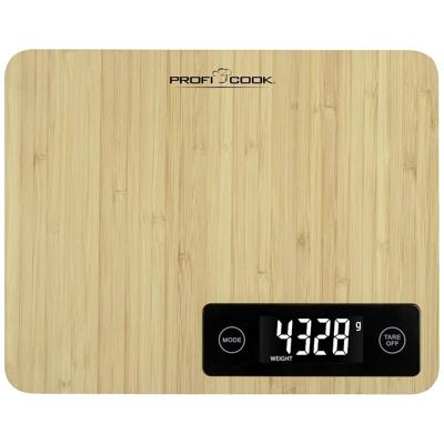 Profi Cook PC-KW 1271 Bambus Keukenweegschaal Digitaal Weegbereik (max.): 5 kg Bamboe