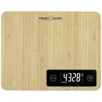 Profi Cook PC-KW 1271 Bambus Keukenweegschaal Digitaal Weegbereik (max.): 5 kg Bamboe
