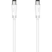 Hama Antenne, Satelliet Aansluitkabel [1x Coax-stekker - 1x Coax-bus] 0.75 m Wit