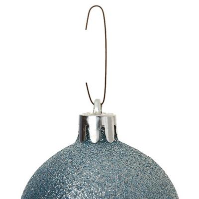 Kerstbalhaakjes - 300x stuks - zwart - 7 en 10 cm - kerstboomhaakjes