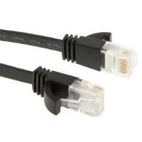 CAT6 Ultra-dunne platte Ethernet Network LAN kabel lengte: 5m(Black)