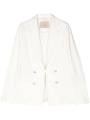TWINSET blazer à logo gravé - Tons neutres