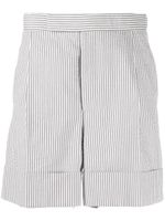 Thom Browne short à rayures - Gris - thumbnail