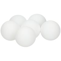 6x Speelgoed tafeltennis/ping pong balletjes wit 4 cm   -