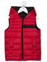 BOSS Kidswear gilet matelassé à design réversible - Rouge