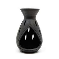 Terracotta Aromabrander Vaasvorm Zwart (14 cm) Terracotta Aromabrander Vaasvorm Zwart (14 cm)