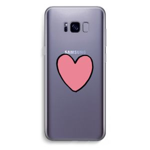 Hartje: Samsung Galaxy S8 Plus Transparant Hoesje