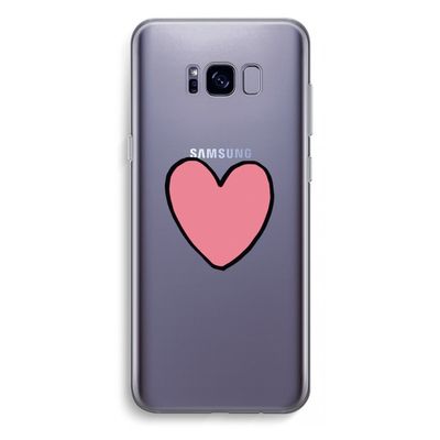 Hartje: Samsung Galaxy S8 Plus Transparant Hoesje