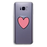 Hartje: Samsung Galaxy S8 Plus Transparant Hoesje
