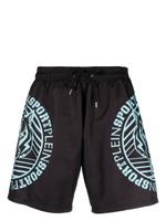 Plein Sport short de bain à imprimé graphique - Noir Plein Sport short de bain à imprimé graphique - Noir
