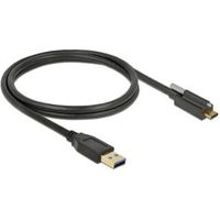 DeLOCK 83717 1m USB A USB C Zwart USB-kabel