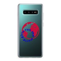 Run The World: Samsung Galaxy S10 Plus Transparant Hoesje