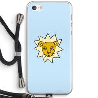 Kleine leeuw: iPhone 5 / 5S / SE Transparant Hoesje met koord