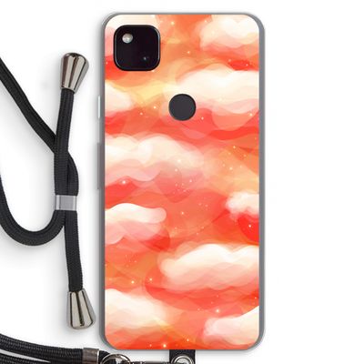 Lichte Wolken: Pixel 4a 5G Transparant Hoesje met koord