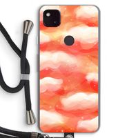 Lichte Wolken: Pixel 4a 5G Transparant Hoesje met koord