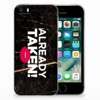Apple iPhone SE | 5S | Siliconen hoesje | met naam Already Taken Black