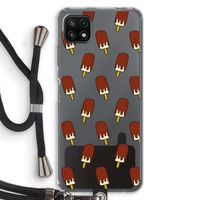 Yummy: Samsung Galaxy A22 5G Transparant Hoesje met koord