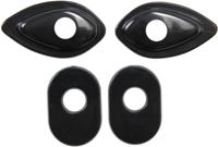 Kellermann Mounting plate turn signa black,