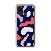 Memphis Shapes Pink: Samsung Galaxy A21s Transparant Hoesje