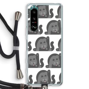 Cats: Sony Xperia 5 III Transparant Hoesje met koord