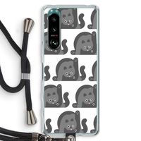 Cats: Sony Xperia 5 III Transparant Hoesje met koord