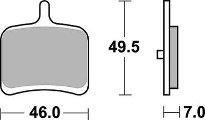 TRW Brake pad mcb 811 sh sintered metal