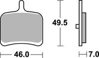 TRW Brake pad mcb 811 sh sintered metal