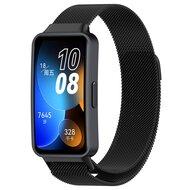 Milanese bandje - Zwart - Huawei Band 10 / 9 / 8