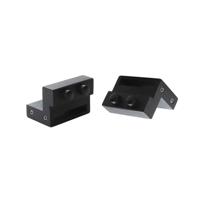 Set van 2 stoppers tbv UITSLUITEND schuifdeursysteem 450121, mat zwart