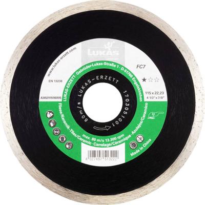 LUKAS-ERZETT A345211151107015 DiamantFC7 115x22,23x7 Diamanten doorslijpschijf 1 stuk(s)