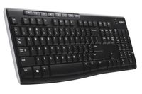 Logitech Wireless Keyboard K270 toetsenbord RF Draadloos QWERTY Engels Zwart - thumbnail