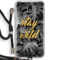Stay wild: Samsung Galaxy J7 (2017) Transparant Hoesje met koord