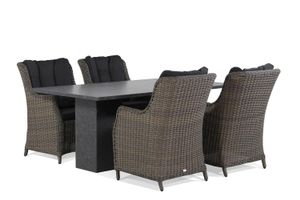 Garden Collections Buckingham/Graniet 180 cm dining tuinset 5-delig