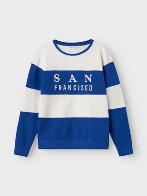 Name it winter sweater jongens - blauw - NkmPfungi