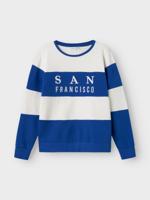 Name it winter sweater jongens - blauw - NkmPfungi
