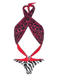 Reina Olga bikini boutonné Show Pony - Rose